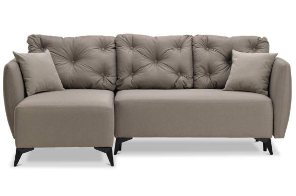 Угловой диван Тиволи коричневая рогожка