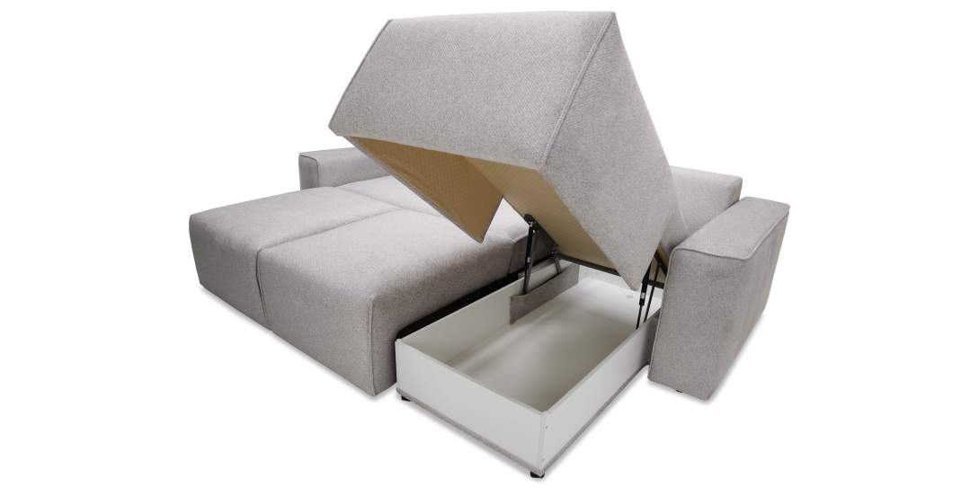 Угловой диван Матье Грейж велюр 