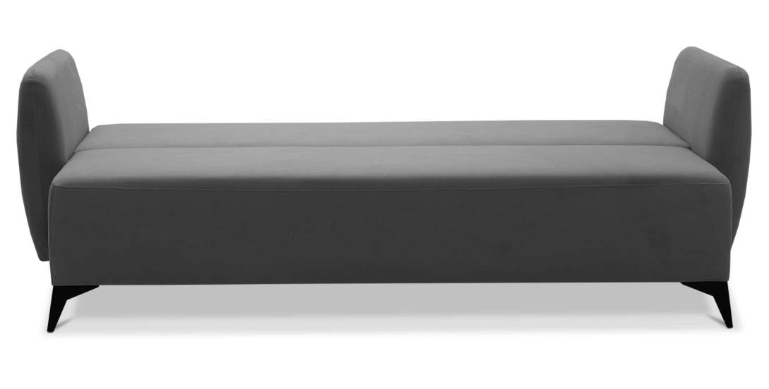 Прямой диван Тиволи Серый велюр 