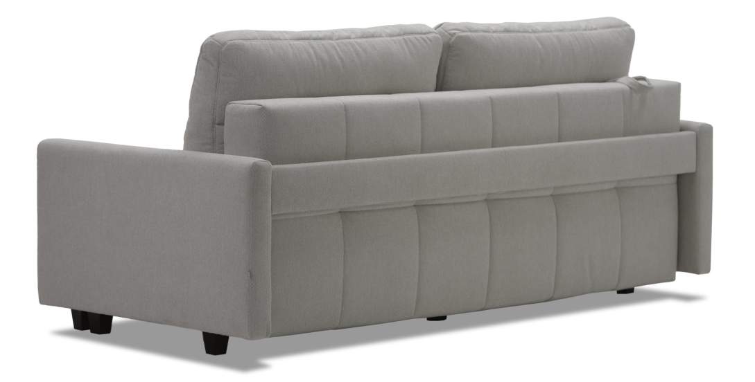 Прямой диван Энтон 1 Пепельный велюр