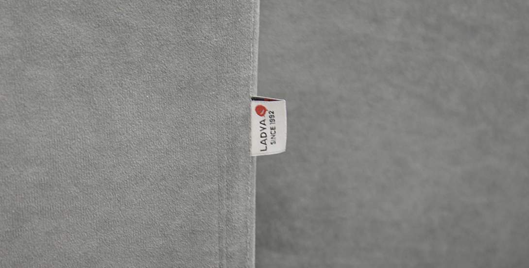 Угловой диван Лома Серый велюр