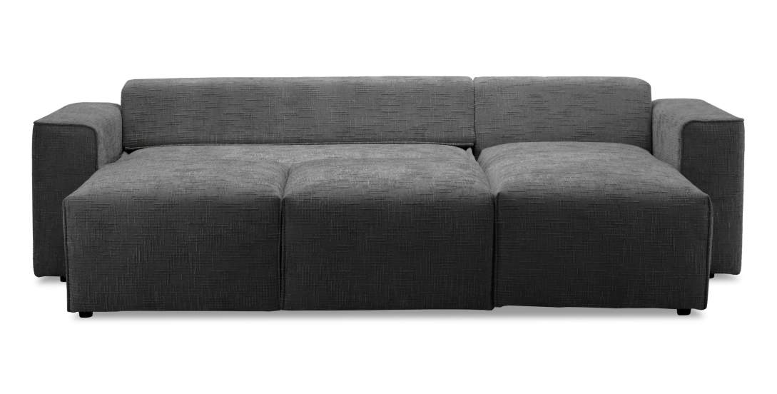 Угловой диван Матье Графитовый шенилл