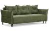 Прямой диван Лома зеленый велюр