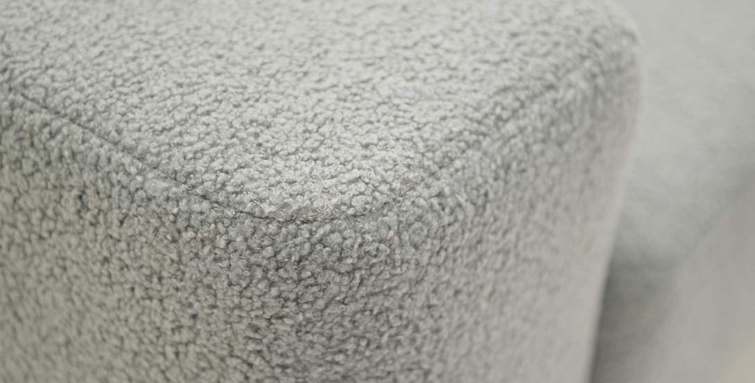 Угловой диван Вебер Серебристый букле Уцененный