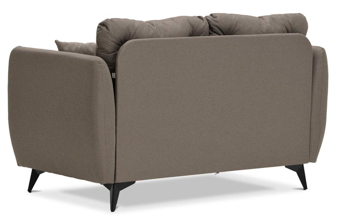 Прямой диван-кушетка Тиволи 120 коричневая рогожка 