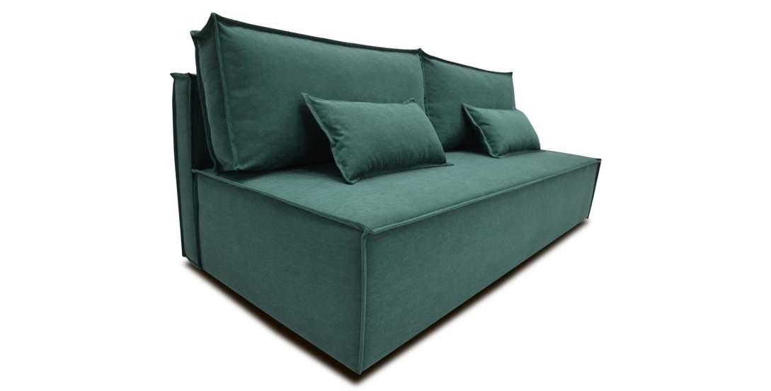 Прямой диван Фабио Fit Изумрудный велюр