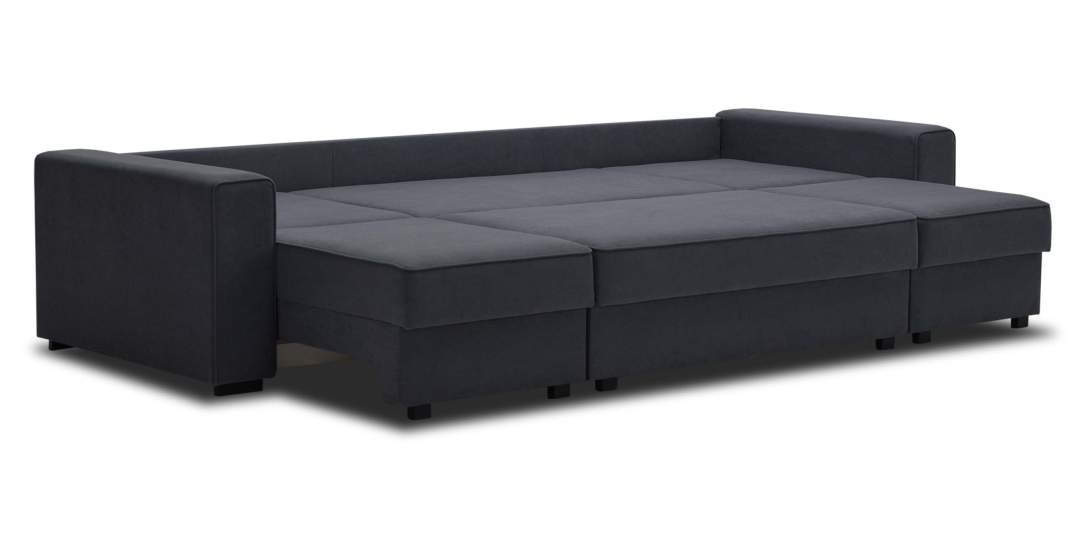 Диван трансформер Астон MAX Графитовый велюр