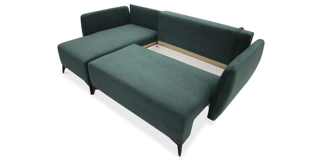 Угловой диван Тиволи Изумрудный велюр 