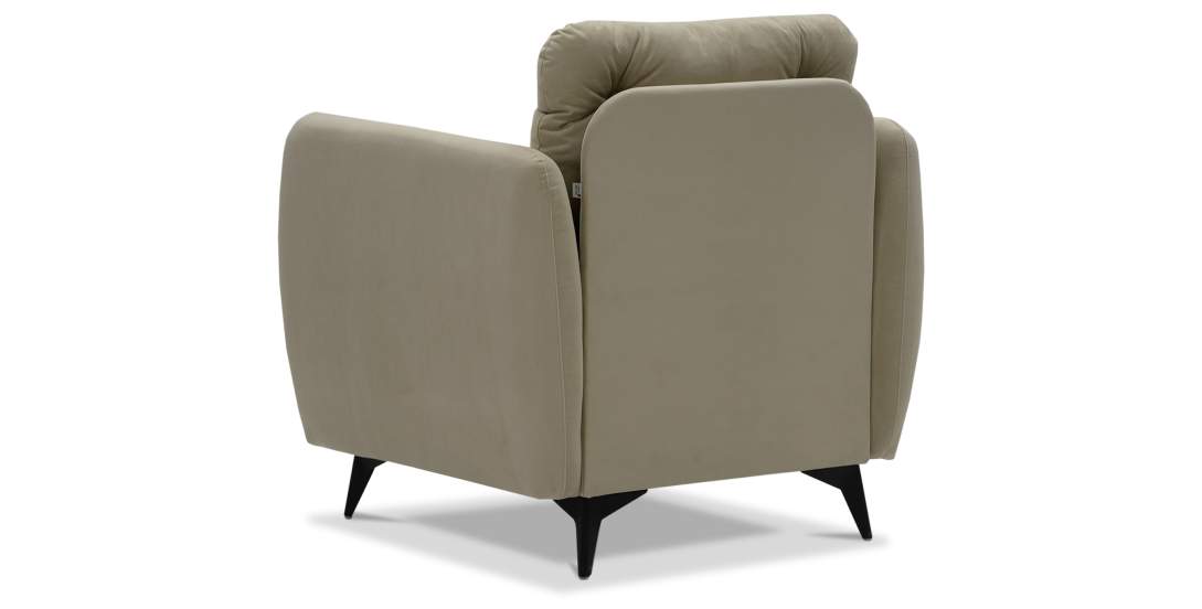 Нераскладное кресло Тиволи айвори велюр 