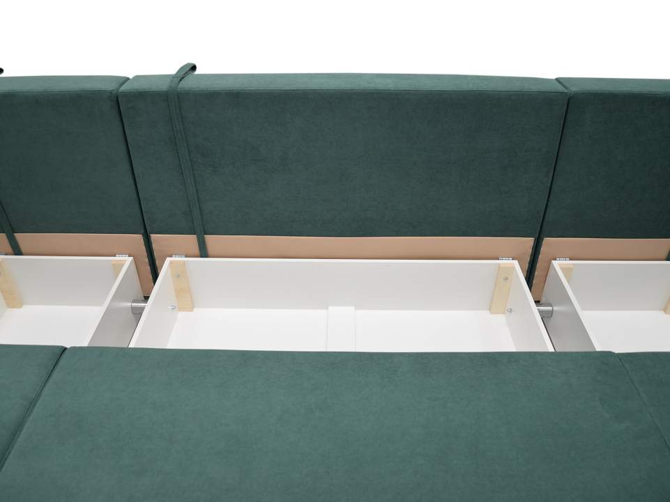 Диван трансформер Астон MAX изумрудный велюр