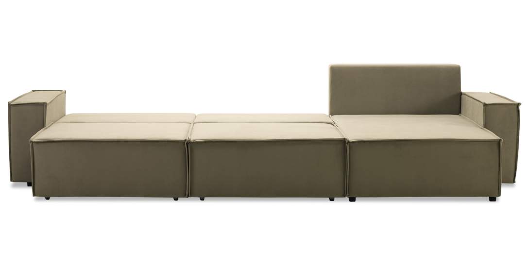 Угловой диван Фабио Max Бежевый велюр