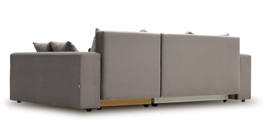 Угловой диван Майами Бежевый велюр 