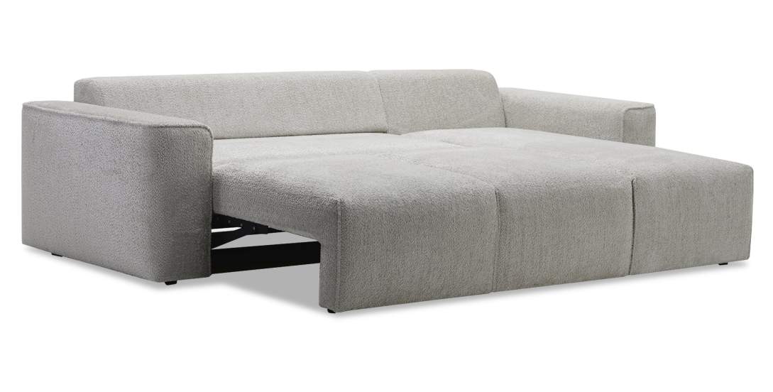 Угловой диван Матье Серо-бежевый шенилл