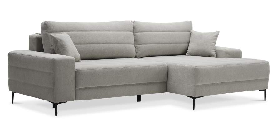 Угловой диван правый Белес Молочный велюр Уцененный