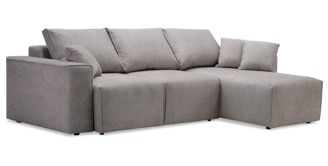 Угловой диван Матье Грейж велюр 