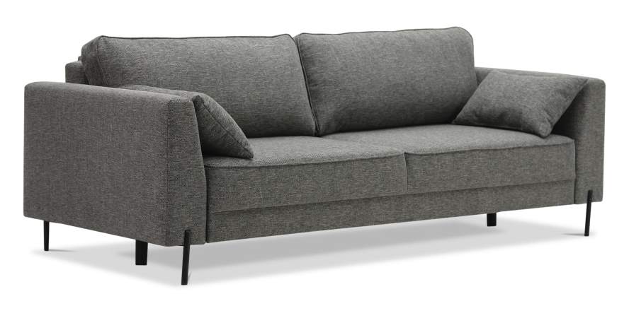 Прямой диван Энгри Графитовый меланж Уцененный