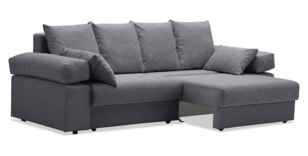 Прямой диван Тайлин Графитовый велюр Уцененный