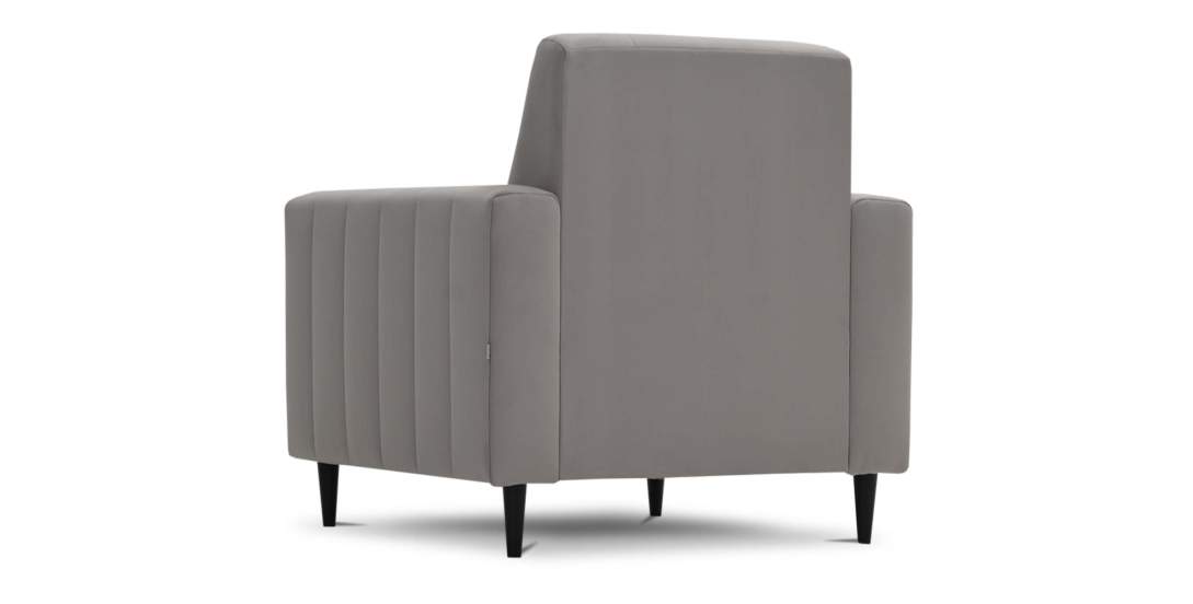 Кресло Эмма Светло-серый велюр