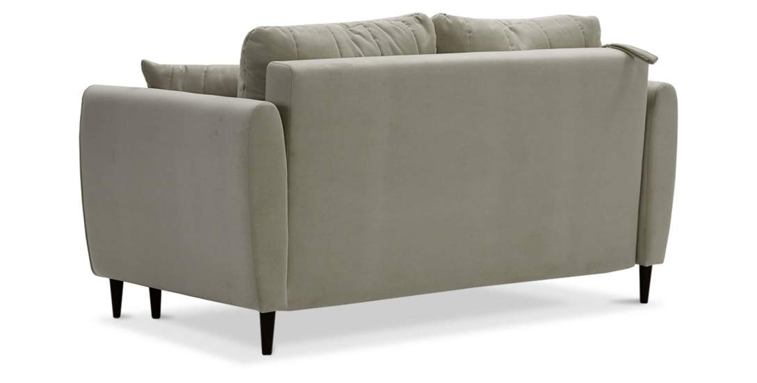 Прямой мини диван Калано 140 Айвори велюр