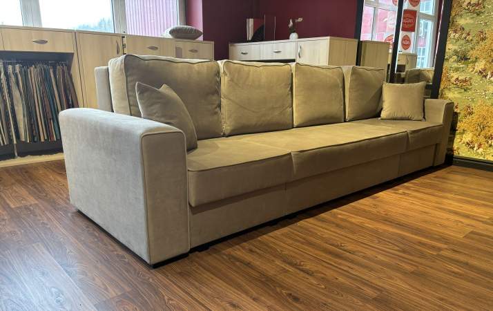 Диван-трансформер Астон MAX Бежевый велюр  Диван-трансформер Астон MAX Бежевый велюр