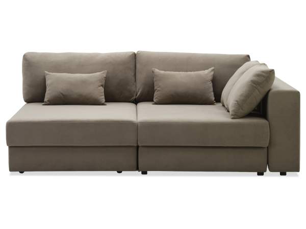 Диван трансформер Лацио песочный велюр Уцененный