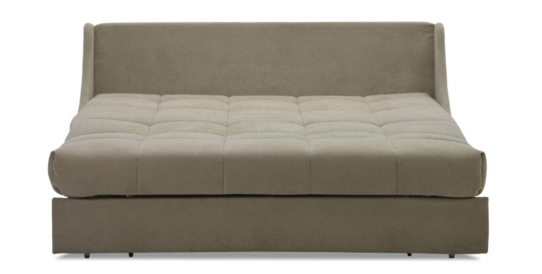 Прямой диван Тусон бежевый велюр 