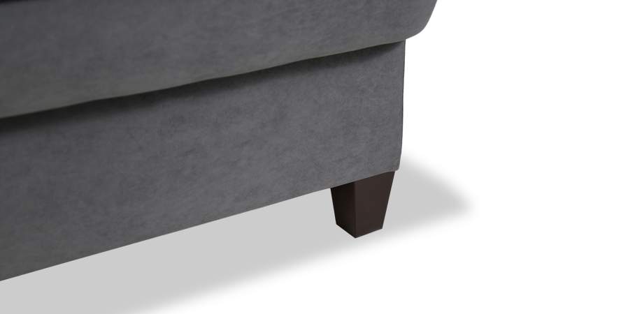 Угловой диван Палермо серый велюр