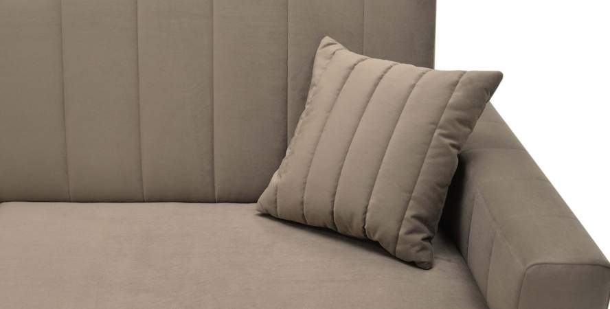 Прямой диван Эмма Коричневый велюр Уцененный