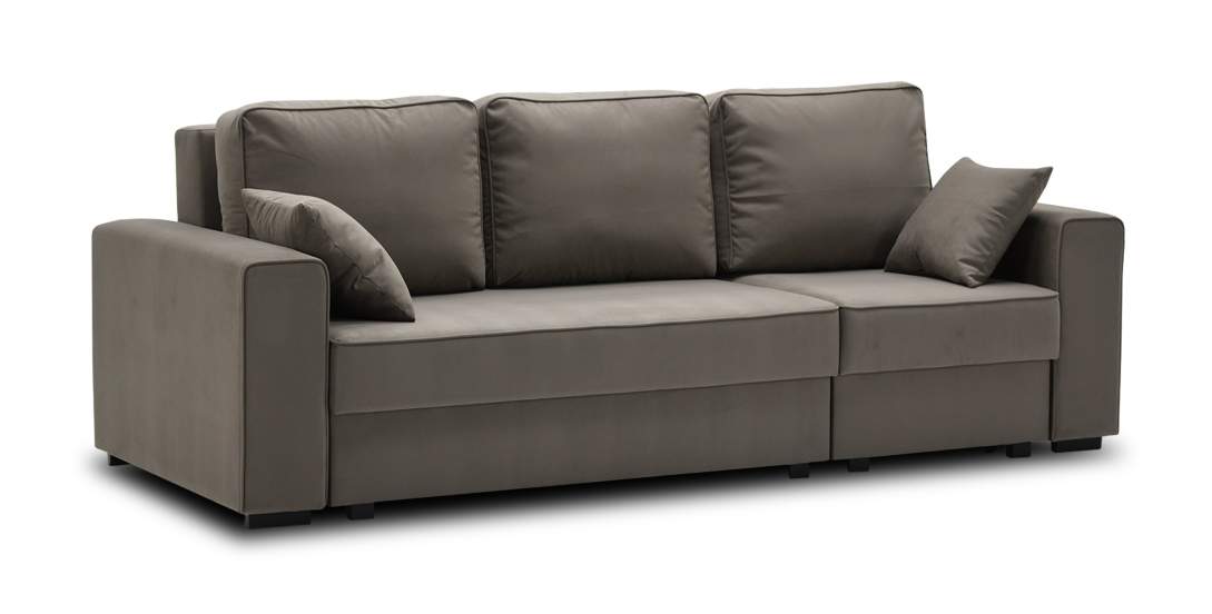 Диван трансформер Астон Светло-коричневый велюр 