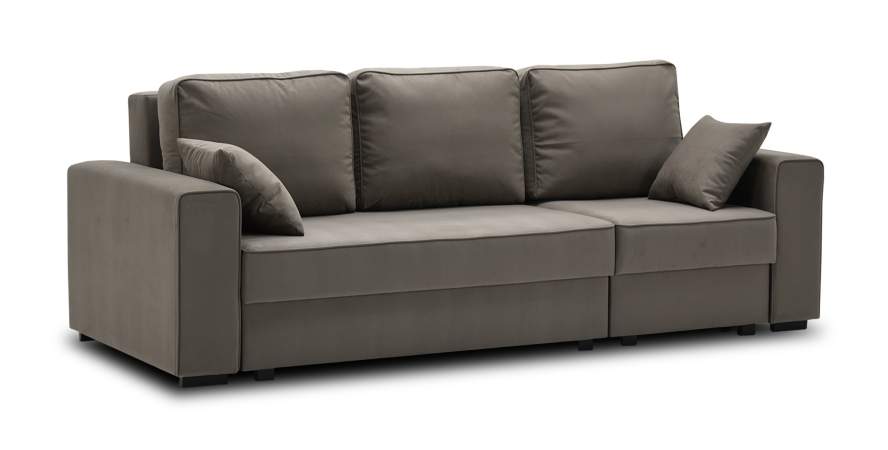 Диван трансформер Астон Светло-коричневый велюр 