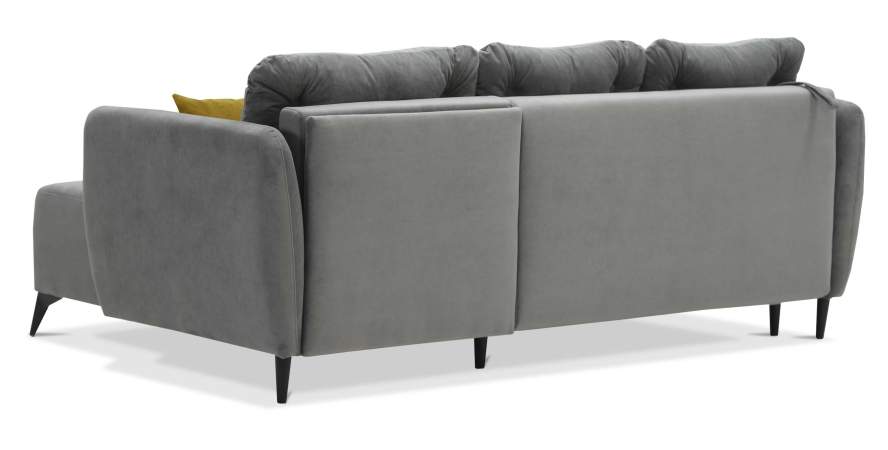 Угловой диван Тиволи Серый велюр Уцененный