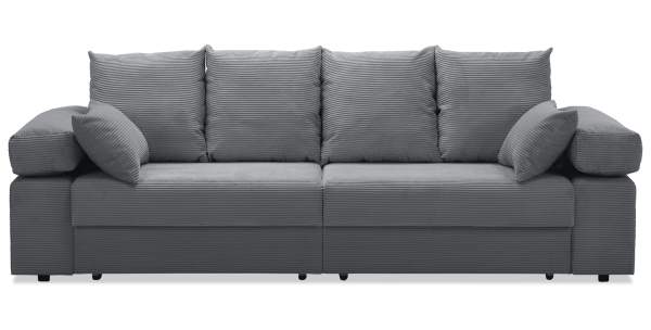 Прямой диван Тайлин Графитовый велюр Уцененный
