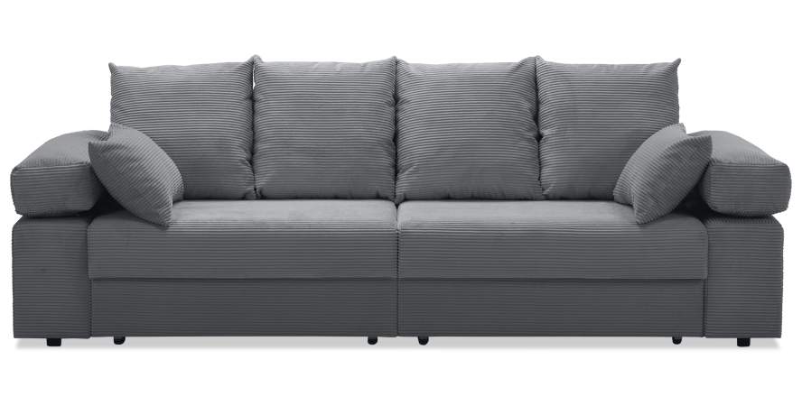 Прямой диван Тайлин Графитовый велюр Уцененный