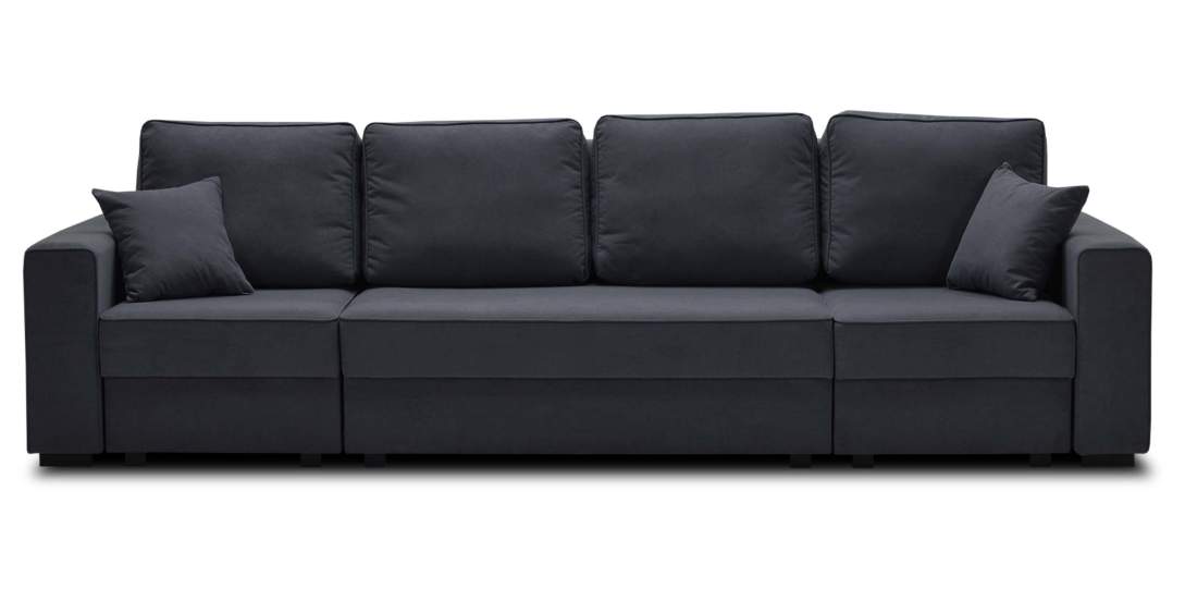 Диван трансформер Астон MAX Графитовый велюр