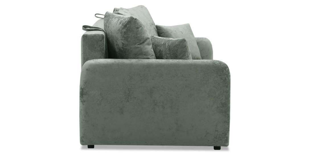 Прямой диван Волда Жемчужно-мятный велюр