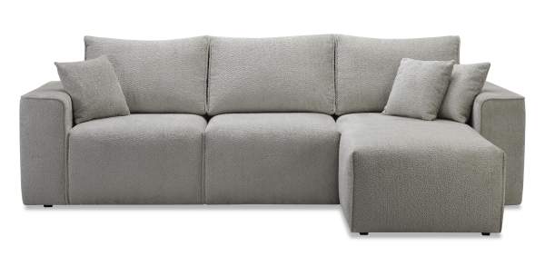 Угловой диван Матье Серо-бежевый шенилл Уцененный