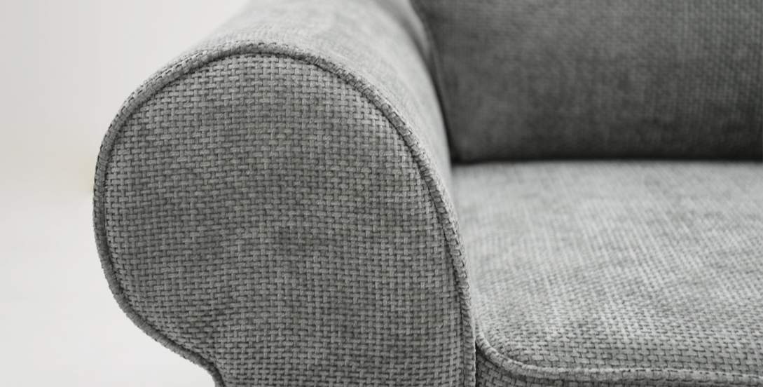 Прямой мини диван Гизела 140 Серый шенилл 