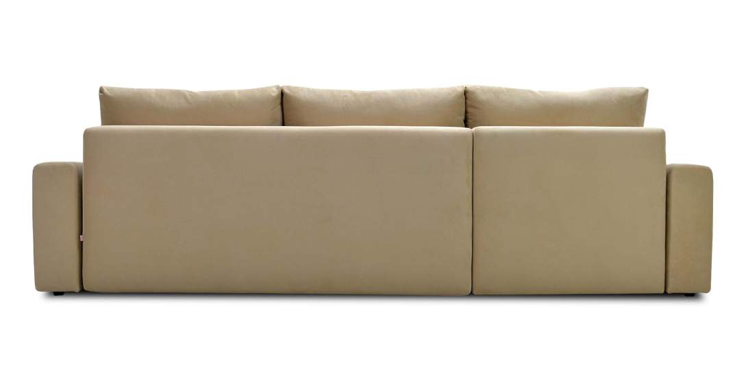 Угловой диван правый Вегас Айвори велюр