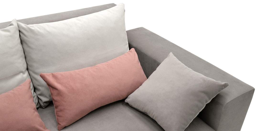 Угловой диван Майами Бежевый велюр 