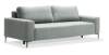 Прямой диван Вебер серебристый букле
