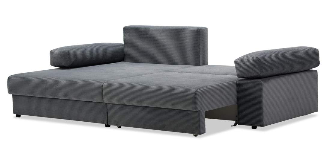 Угловой диван левый Тайлин Cтальной велюр