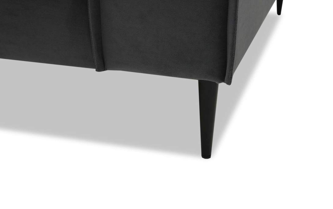 Прямой диван Авиньон Серый велюр