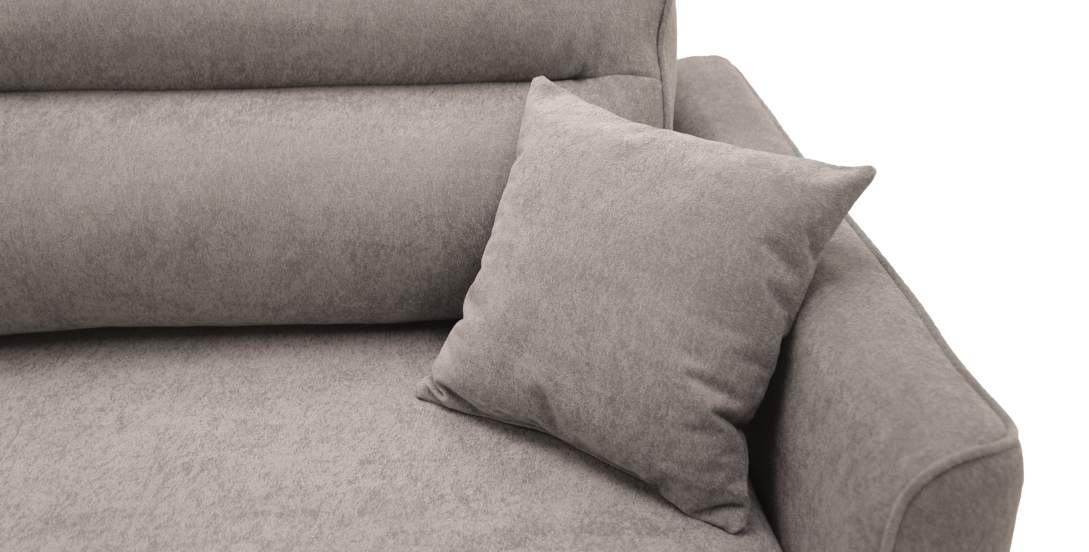 Прямой диван Авилла коричневый велюр