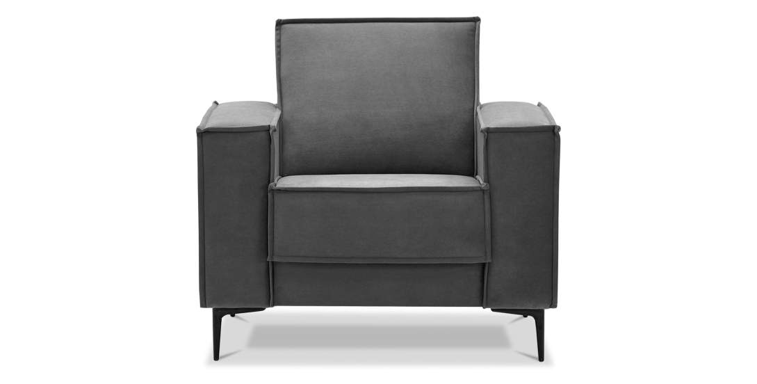 Кресло Авиньон Серый велюр