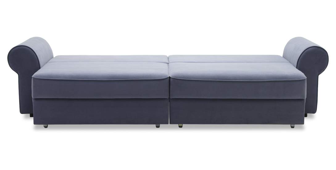 Прямой диван Тьерри Дымчатый фиолетовый велюр