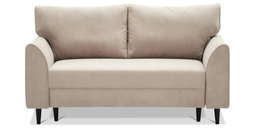 Прямой мини диван Касита 140 бежевый велюр