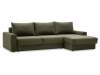 Угловой диван правый Вегас хаки велюр