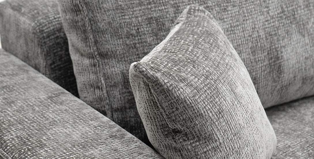 Угловой диван Матье Антрацитовый шенилл 