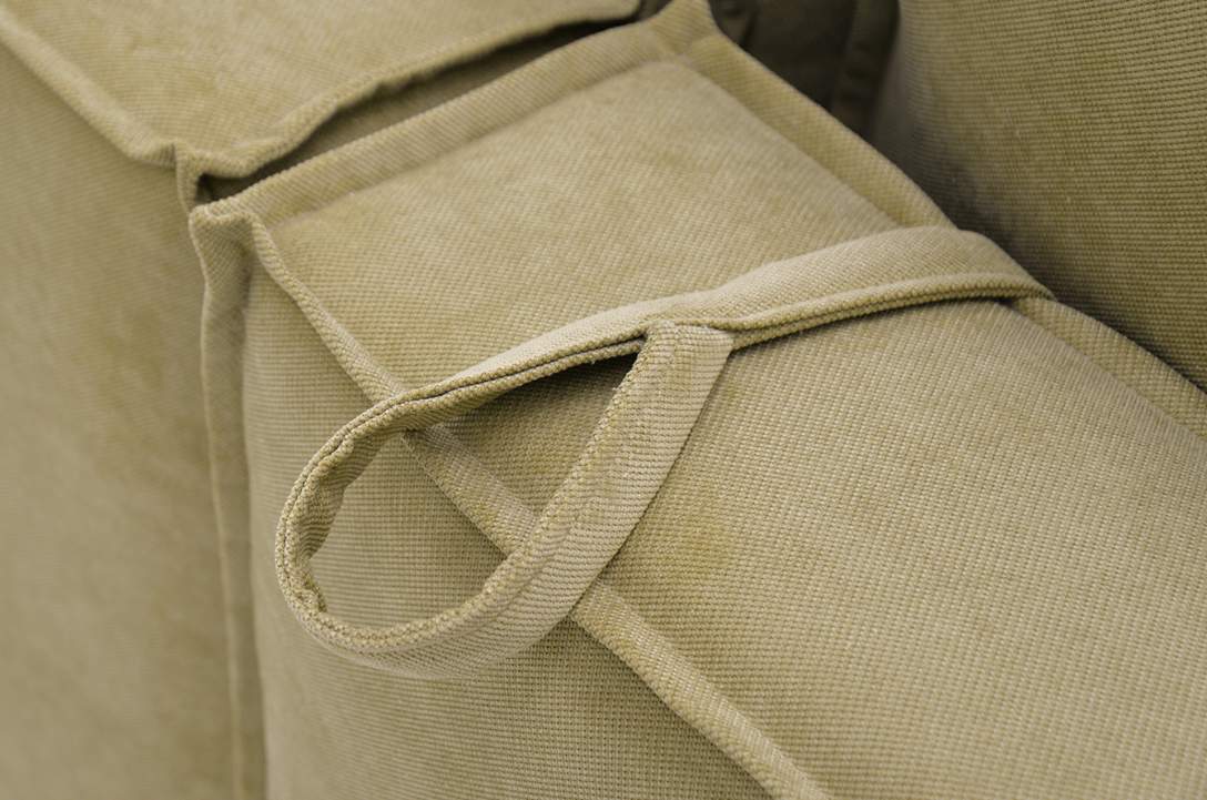 Угловой модульный диван Тейлор фисташковый велюр