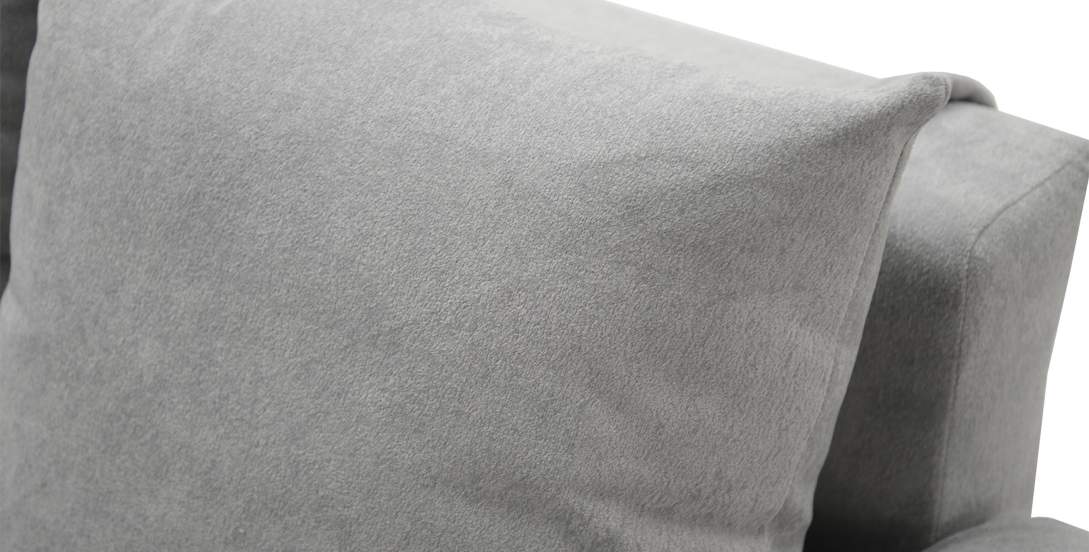 Угловой диван левый Тайлин Дымчатый серый велюр 